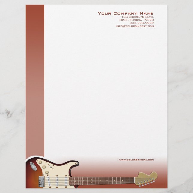 Guitar Pusher Letterhead (Front)