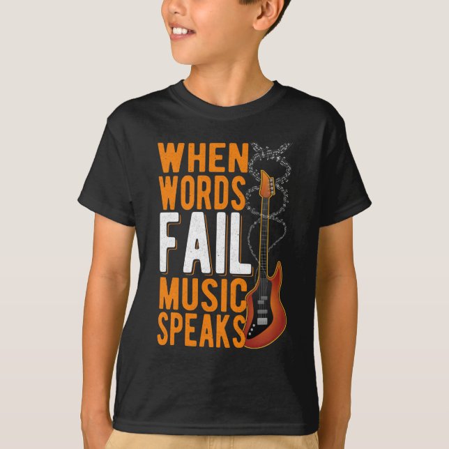 Guitar Quote Guitarist Inspirational Music Lover T-Shirt (Front)