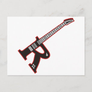 Guitar R Postcard