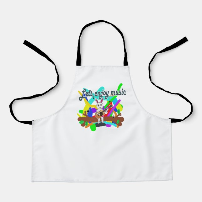 guitar rabbit apron (Front)