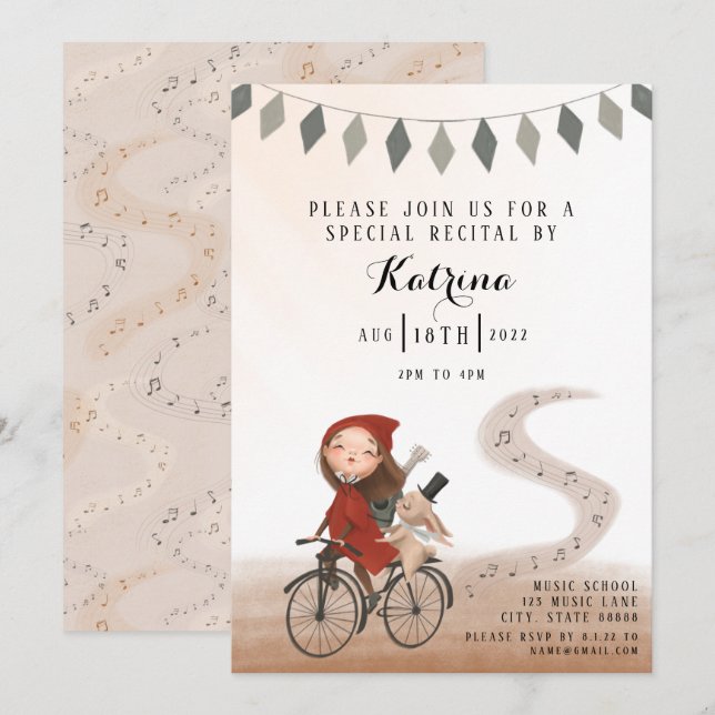 Guitar Recital Invitation (Front/Back)