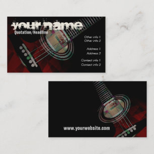 GUITAR "Redtrax" Business card V2.0