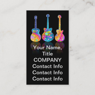 GUITAR REFLECTIONS Customisable BUSINESS CARDS