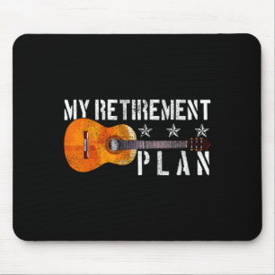 Guitar Retirement Plan - Funny Gift For Retired Gu Mouse Mat