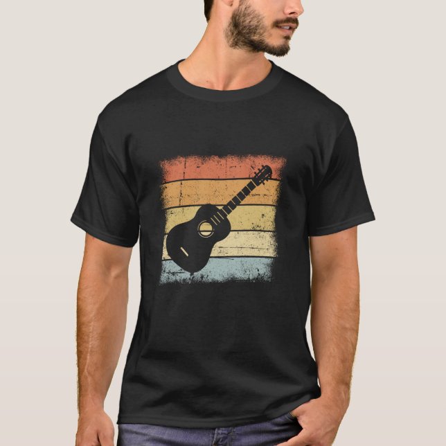 Guitar Retro Design T-Shirt (Front)