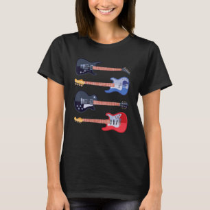 Guitar  Retro Style  For Guitarist T-Shirt