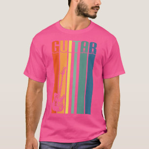 Guitar Retro Vintage 70s Design 1970sGuitar 1432 T-Shirt