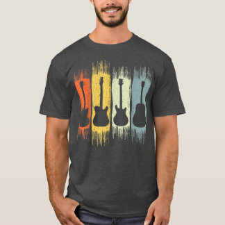Guitar Retro Vintage Cool Guitarist Music Lover Mu T-Shirt