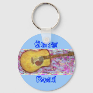 Guitar Road Key Ring