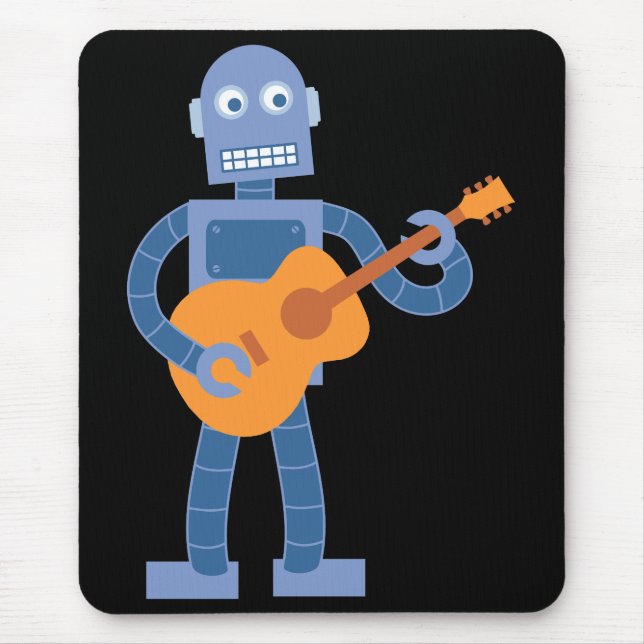 Guitar Robot Mouse Mat (Front)