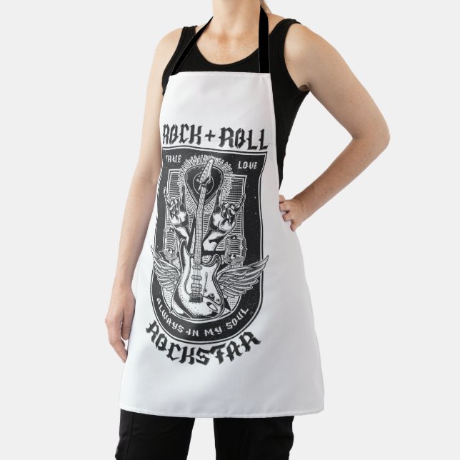 Guitar Rock design Apron (Insitu)