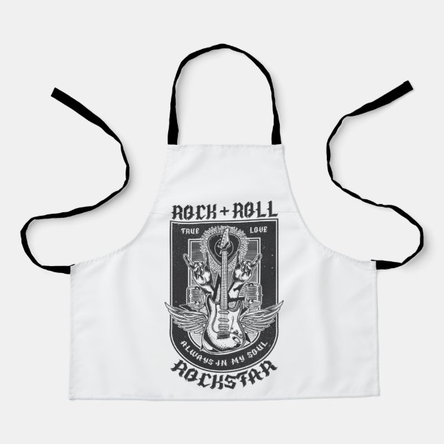 Guitar Rock design Apron (Front)