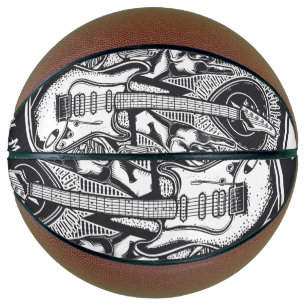Guitar Rock design Basketball