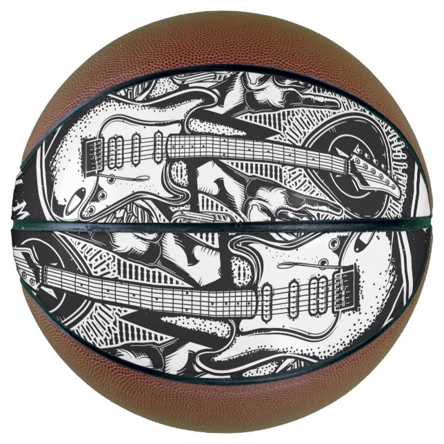 Guitar Rock design Basketball (Front)