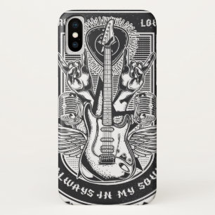 Guitar Rock design iPhone X Case