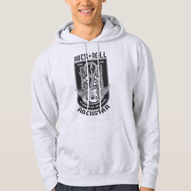 Guitar Rock design Hoodie (Front)