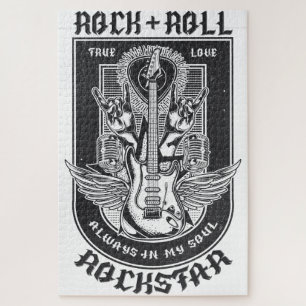 Guitar Rock design Jigsaw Puzzle