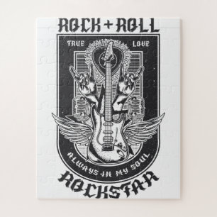 Guitar Rock design Jigsaw Puzzle