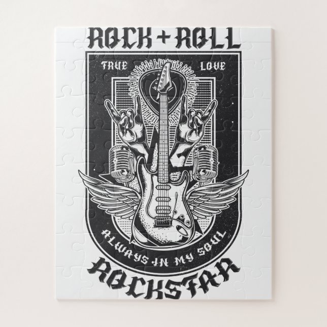 Guitar Rock design Jigsaw Puzzle (Vertical)