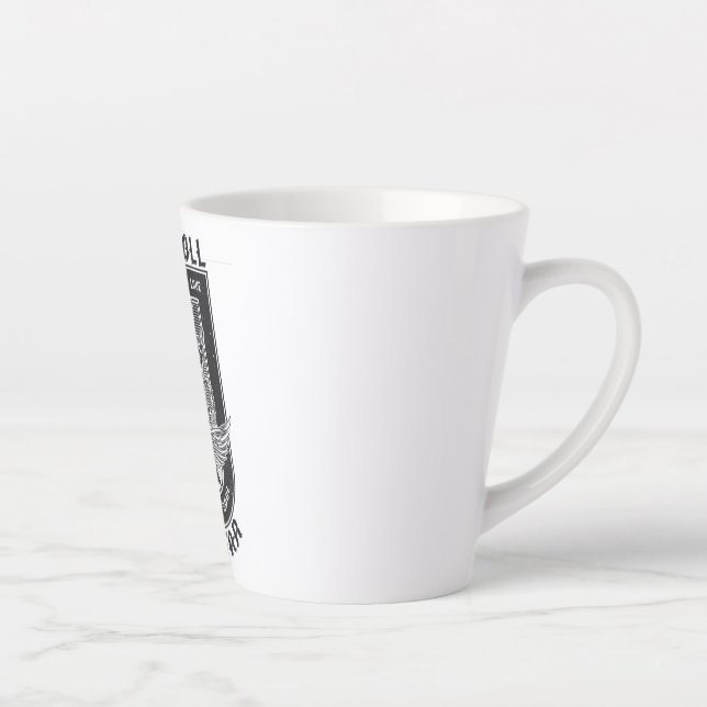 Guitar Rock design Latte Mug (Right)