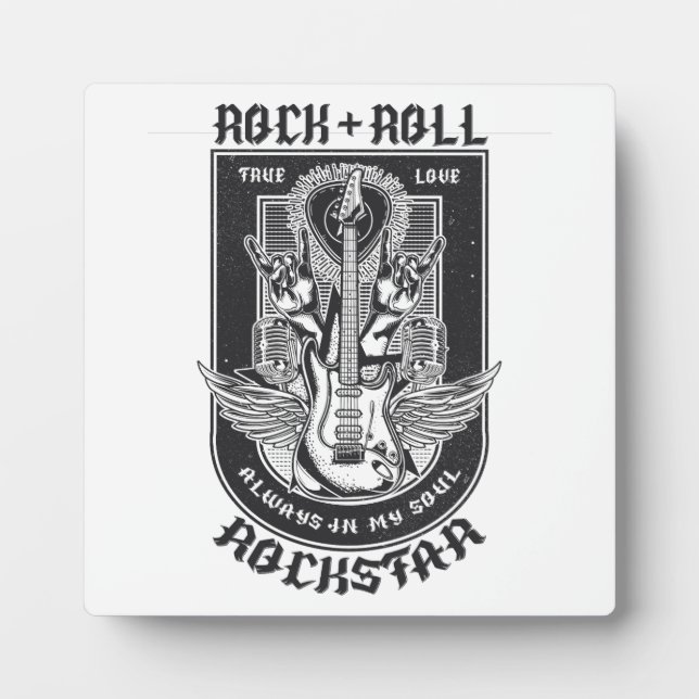 Guitar Rock design Plaque (Front)