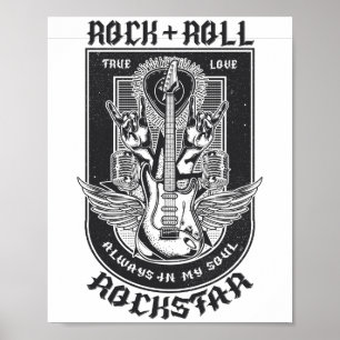 Guitar Rock design Poster