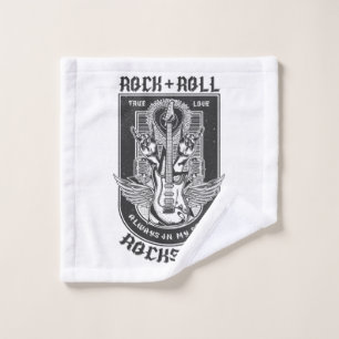 Guitar Rock design Wash Cloth