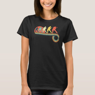 Guitar Rock Dude Retro Vintage Sunset Rainbow T-Shirt