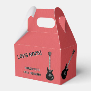 Guitar Rock Star Favour Box