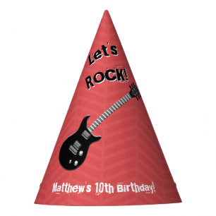 Guitar Rock Star Party Hat