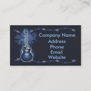 Guitar rocker business card