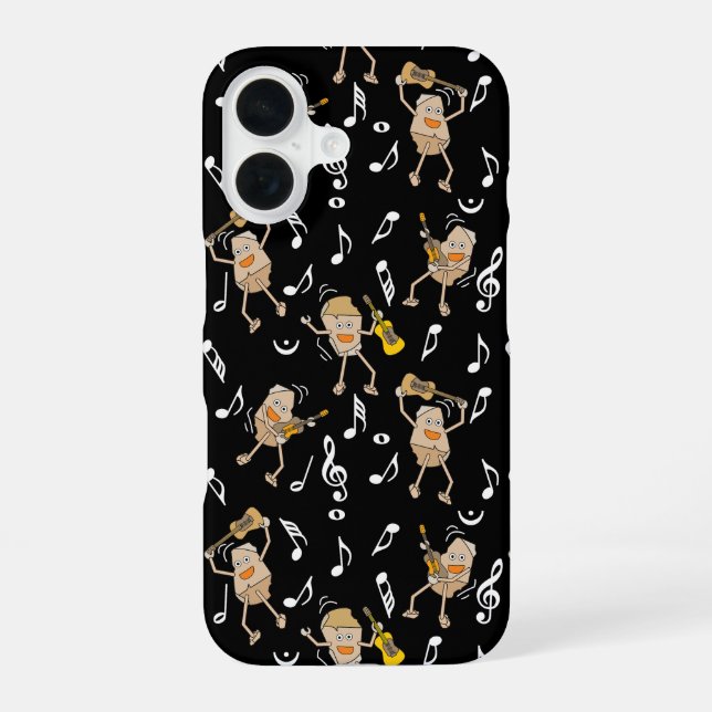 Guitar Rocks iPhone 16 Case (Back)