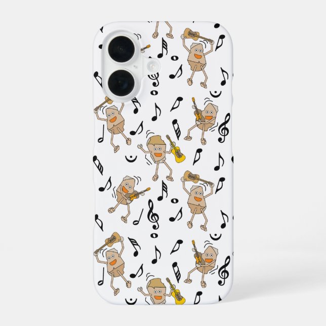 Guitar Rocks iPhone 16 Case (Back)