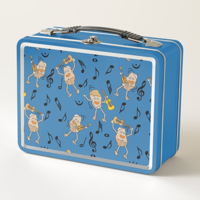 Guitar Rocks Metal Lunch Box (Front)