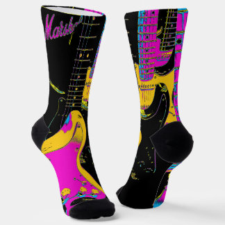 Guitar Row - Musical Instruments Socks