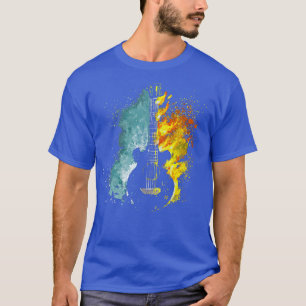 Guitar s for Men Fire and Rain Guitar for Men and T-Shirt
