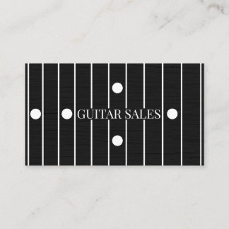Guitar Sales Modern Rosewood Fretboard Style Pro Business Card