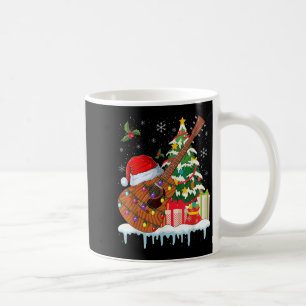 Guitar Santa Hat Christmas Musicians Guitars Coffee Mug