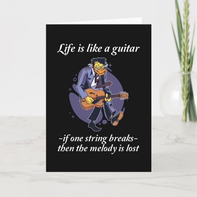 Guitar Say - Life Is Like A Guitar Card (Front)