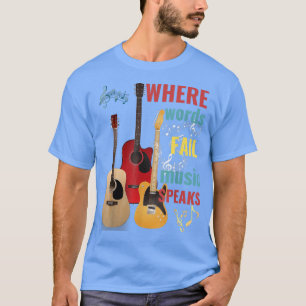 Guitar saying men and women shirt