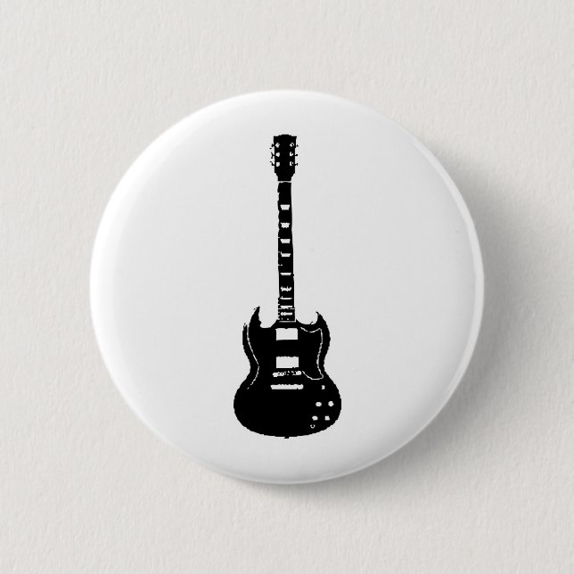 GUITAR SG MODEL 6 CM ROUND BADGE (Front)