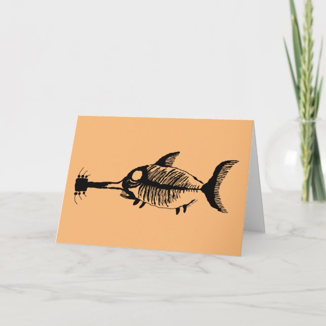 Guitar Shark Fossil Fish Card (Front)