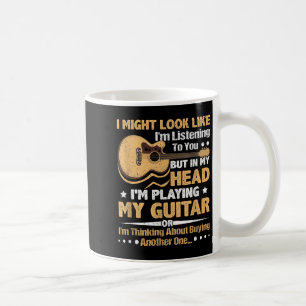 Guitar Shirt For Men - Funny Musician Guitar Graph Coffee Mug