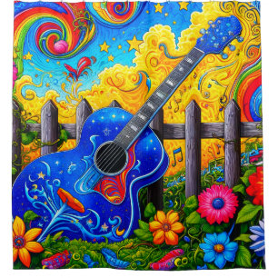 Guitar Shower Curtain