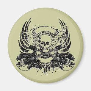Guitar Skull Magnet