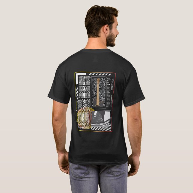 Guitar & Sneakers: Casual Music Vibes T-Shirt (Back Full)