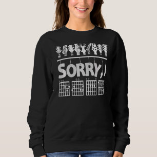 Guitar Sorry I Dgaf Hidden Message Guitar Chords Sweatshirt