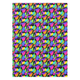 Guitar Splash Pattern Tablecloth
