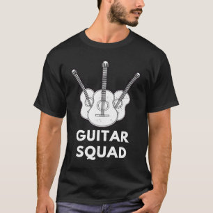 Guitar Squad Bass Guitars Guitarist Acoustic Music T-Shirt