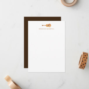 Guitar Stationary - Personalised Guitar Note Cards